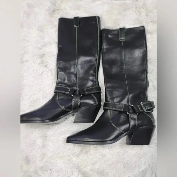 Free People Caverly Milly High Boot Size 38 - Picture 9 of 11